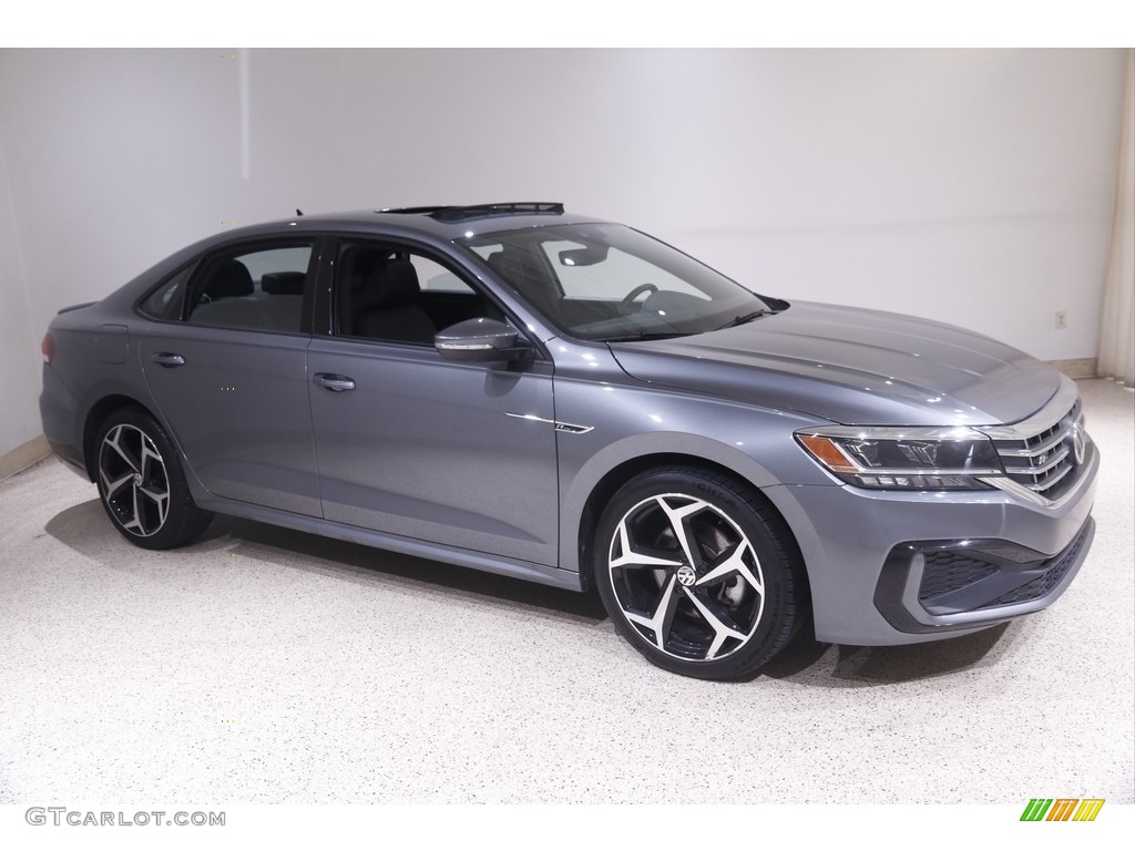 Platinum Gray Metallic 2021 Volkswagen Passat R-Line Exterior Photo #144865024