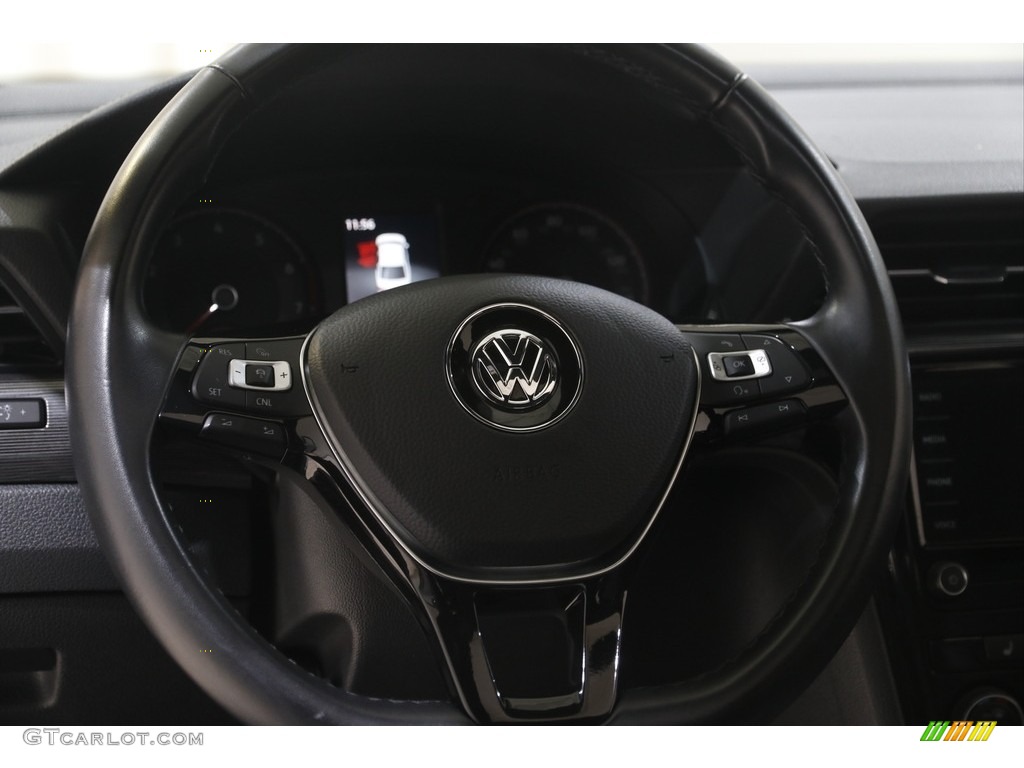 2021 Volkswagen Passat R-Line Titan Black Steering Wheel Photo #144865138