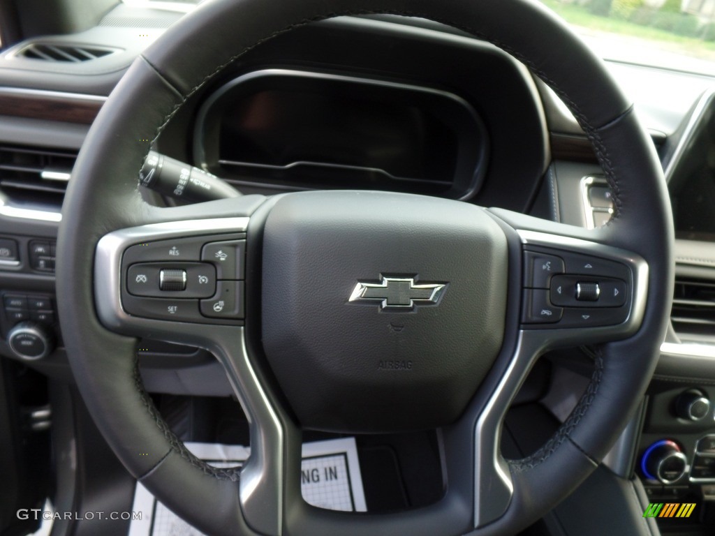 2023 Chevrolet Tahoe Z71 4WD Jet Black Steering Wheel Photo #144865144