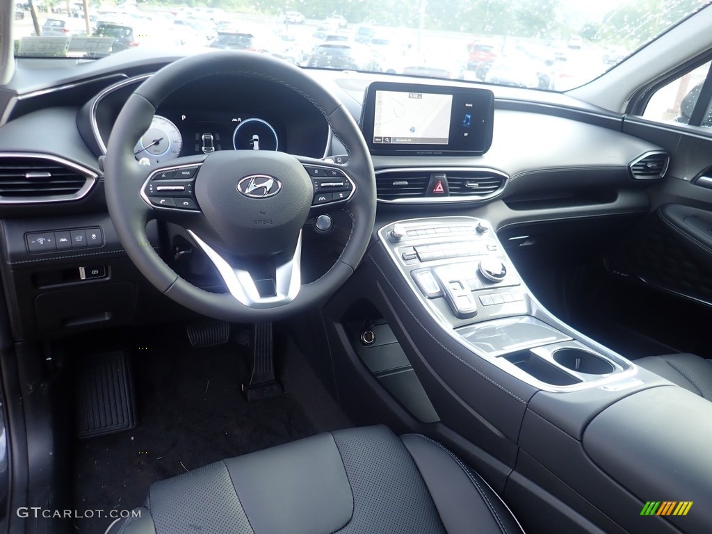 Black Interior 2023 Hyundai Santa Fe Limited AWD Photo #144865294