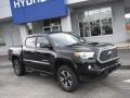 2018 Midnight Black Metallic Toyota Tacoma TRD Sport Double Cab 4x4  photo #1