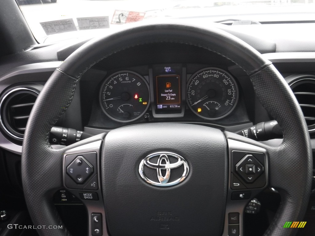 2018 Tacoma TRD Sport Double Cab 4x4 - Midnight Black Metallic / Black photo #29