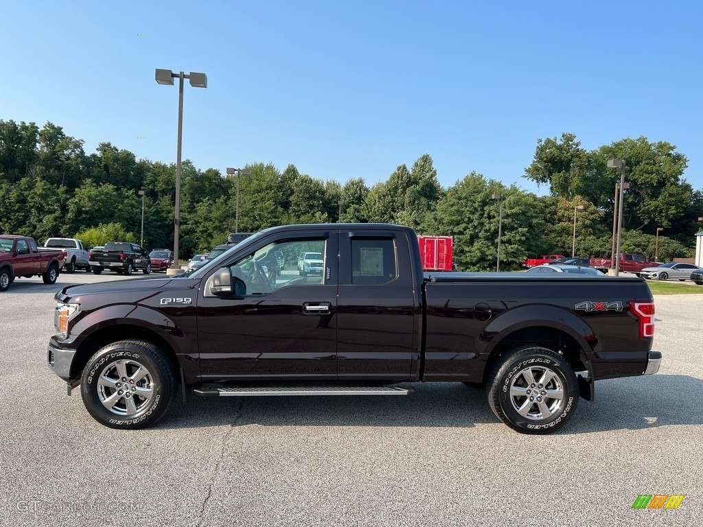 2019 F150 XLT SuperCab 4x4 - Magma Red / Earth Gray photo #2