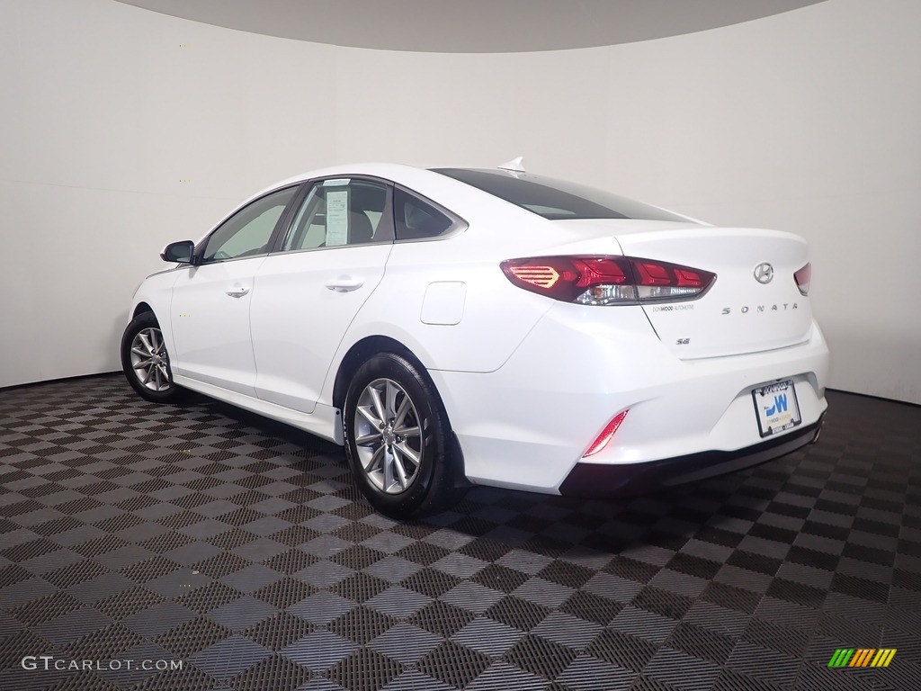 2018 Sonata SE - Quartz White Pearl / Black photo #11