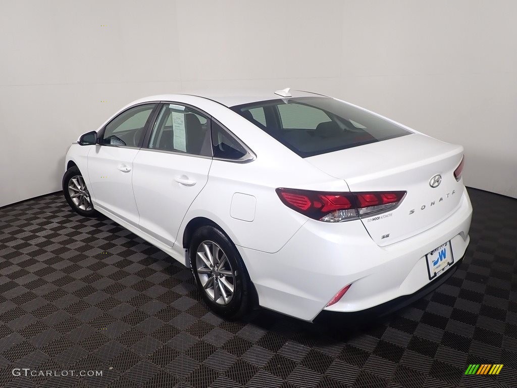 2018 Sonata SE - Quartz White Pearl / Black photo #12