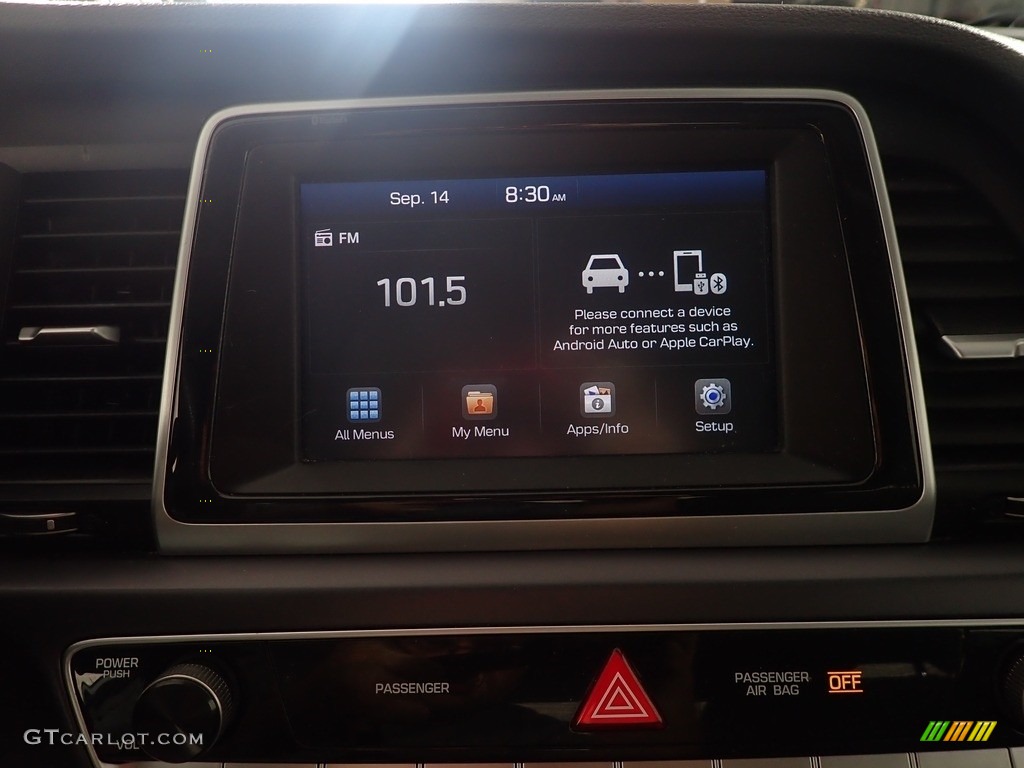 2018 Sonata SE - Quartz White Pearl / Black photo #24