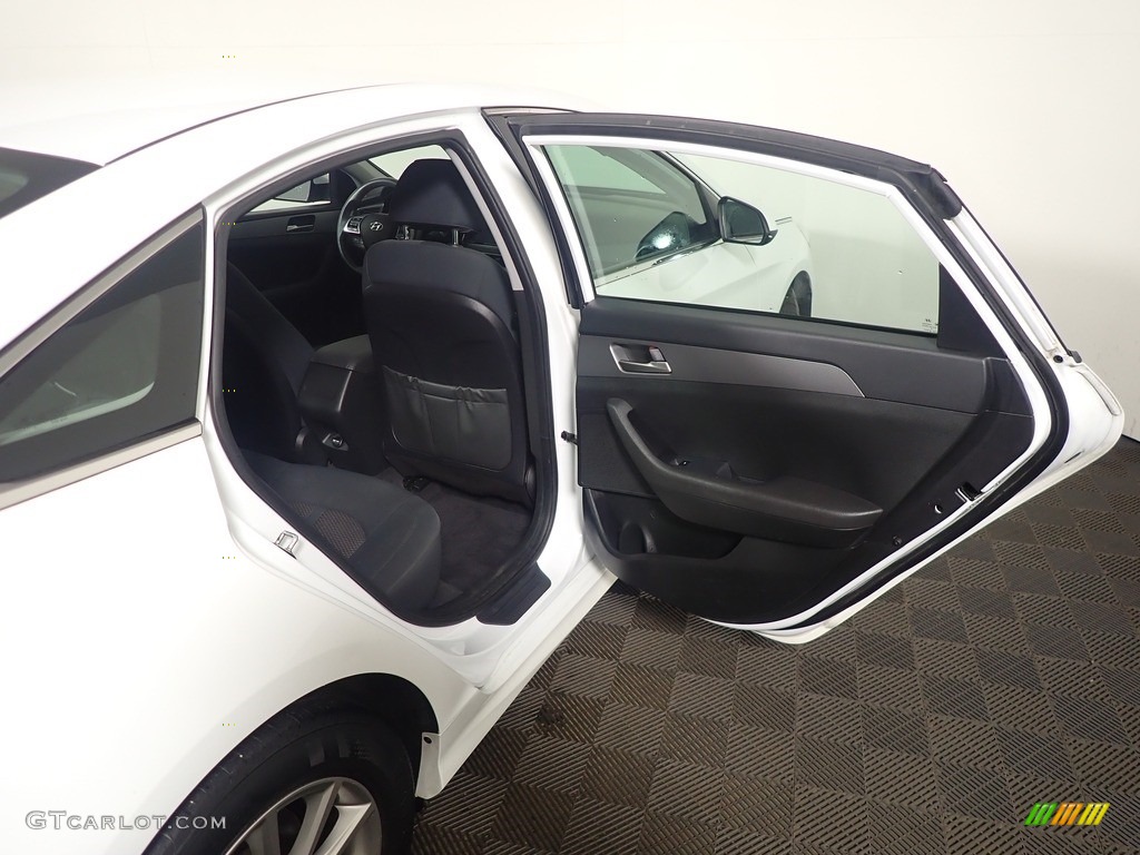 2018 Sonata SE - Quartz White Pearl / Black photo #34