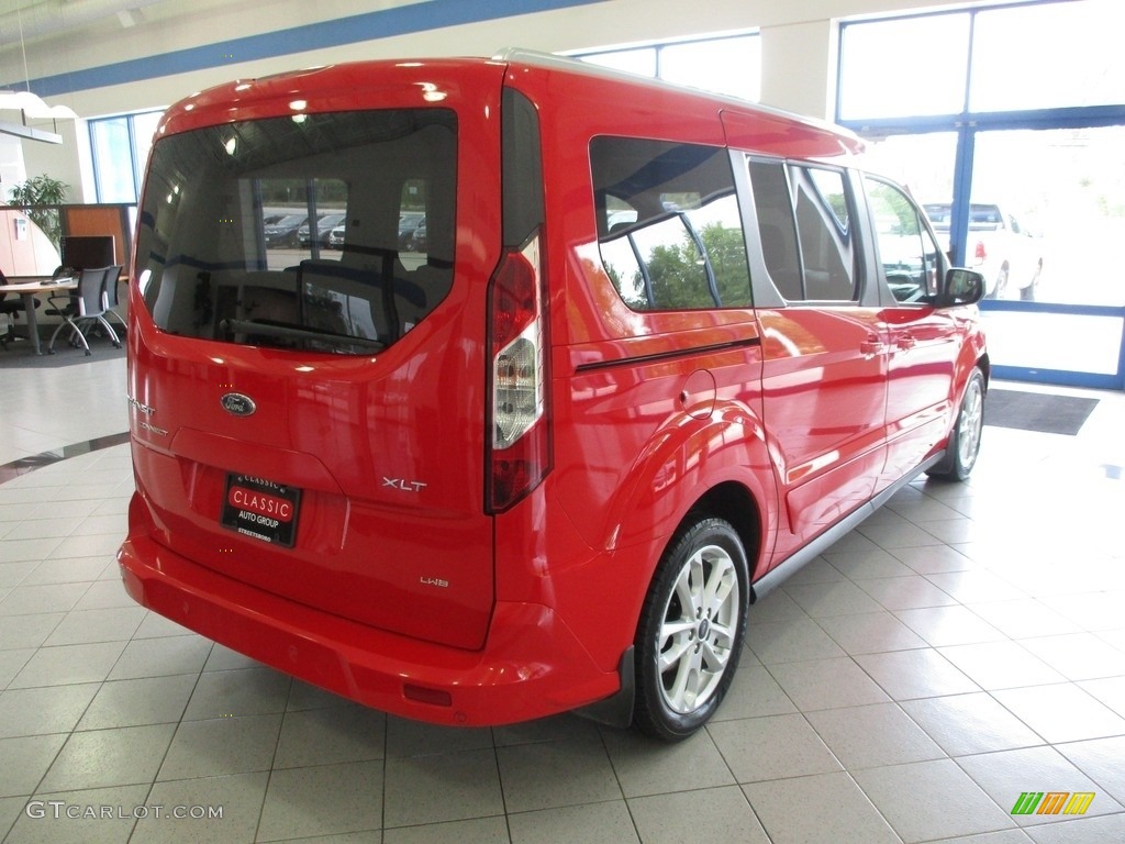 2018 Transit Connect XLT Passenger Wagon - Race Red / Charcoal Black photo #7