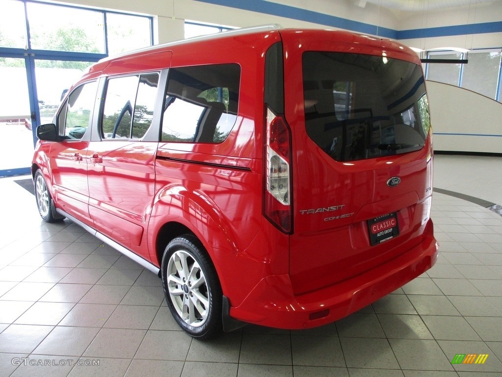 2018 Transit Connect XLT Passenger Wagon - Race Red / Charcoal Black photo #10