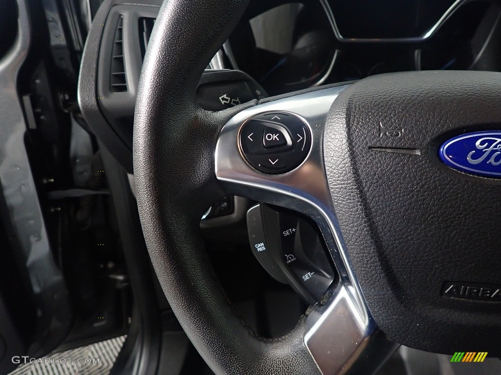 2016 Ford Transit Connect XLT Wagon Charcoal Black Steering Wheel Photo #144870778