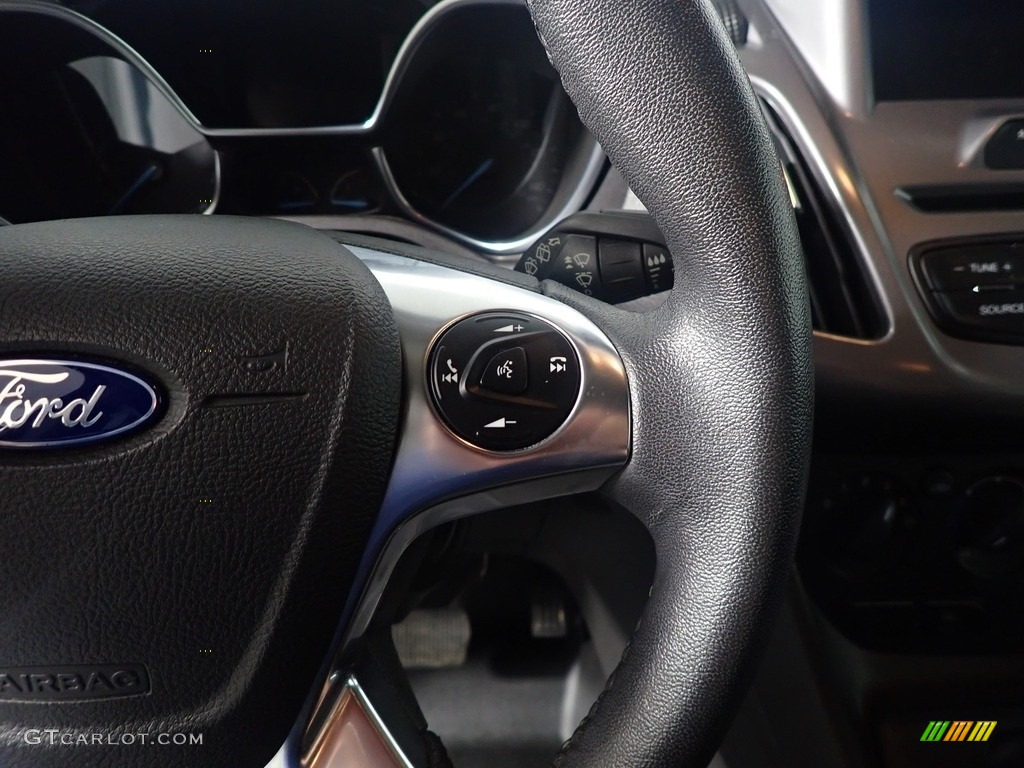 2016 Ford Transit Connect XLT Wagon Charcoal Black Steering Wheel Photo #144870796
