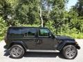 Black 2022 Jeep Wrangler Unlimited High Altitude 4XE Hybrid Exterior