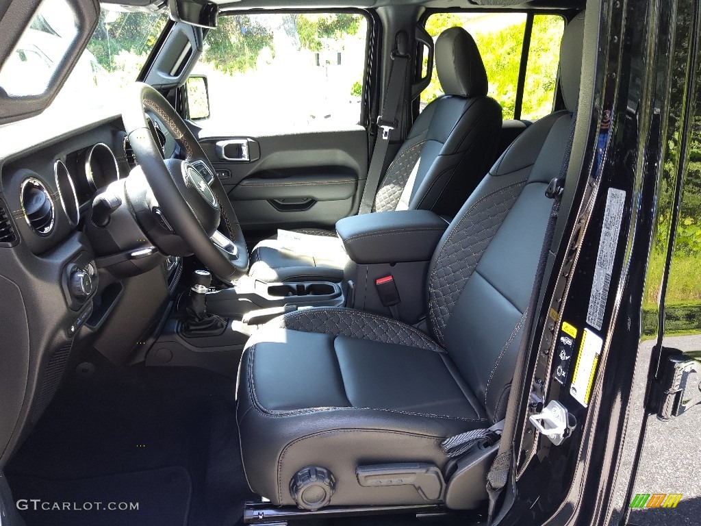 Black Interior 2022 Jeep Wrangler Unlimited High Altitude 4XE Hybrid Photo #144871036