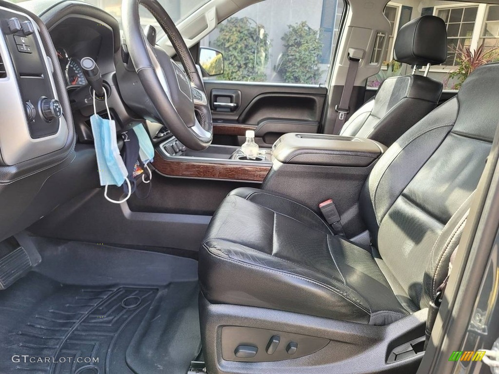 2017 Sierra 1500 SLT Crew Cab - Pepperdust Metallic / Jet Black photo #3