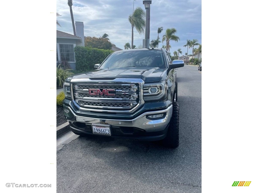 2017 Sierra 1500 SLT Crew Cab - Pepperdust Metallic / Jet Black photo #7