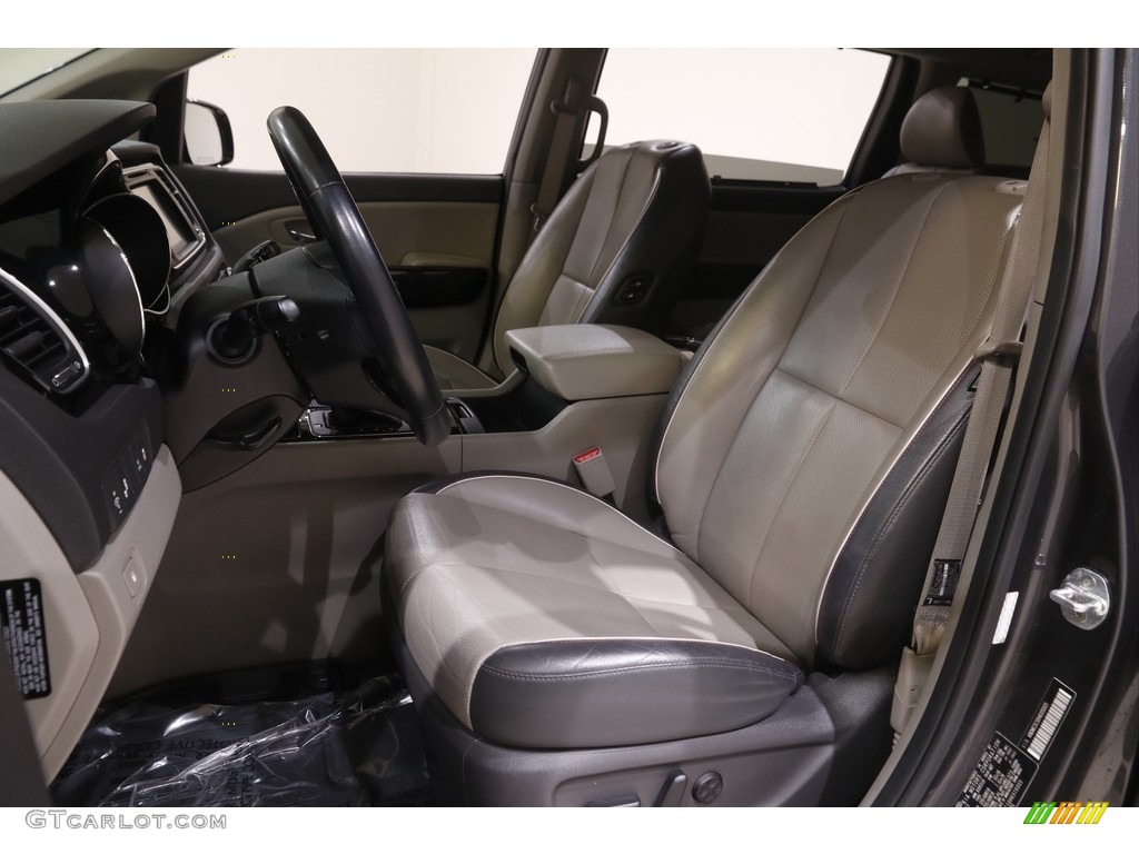 Camel Beige Interior 2017 Kia Sedona EX Photo #144873187