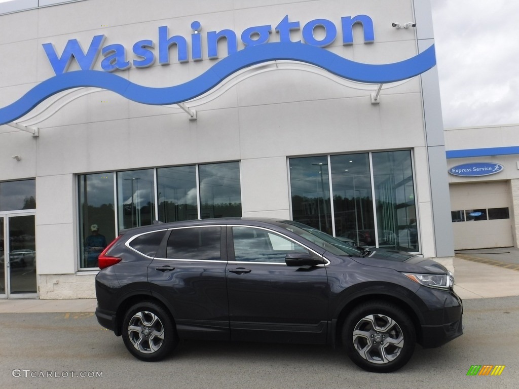 2019 CR-V EX AWD - Gunmetal Metallic / Gray photo #2