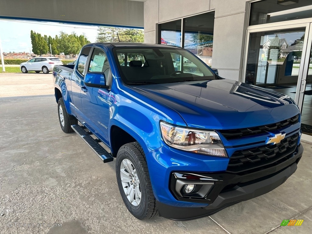 Bright Blue Metallic 2022 Chevrolet Colorado LT Extended Cab Exterior Photo #144875987