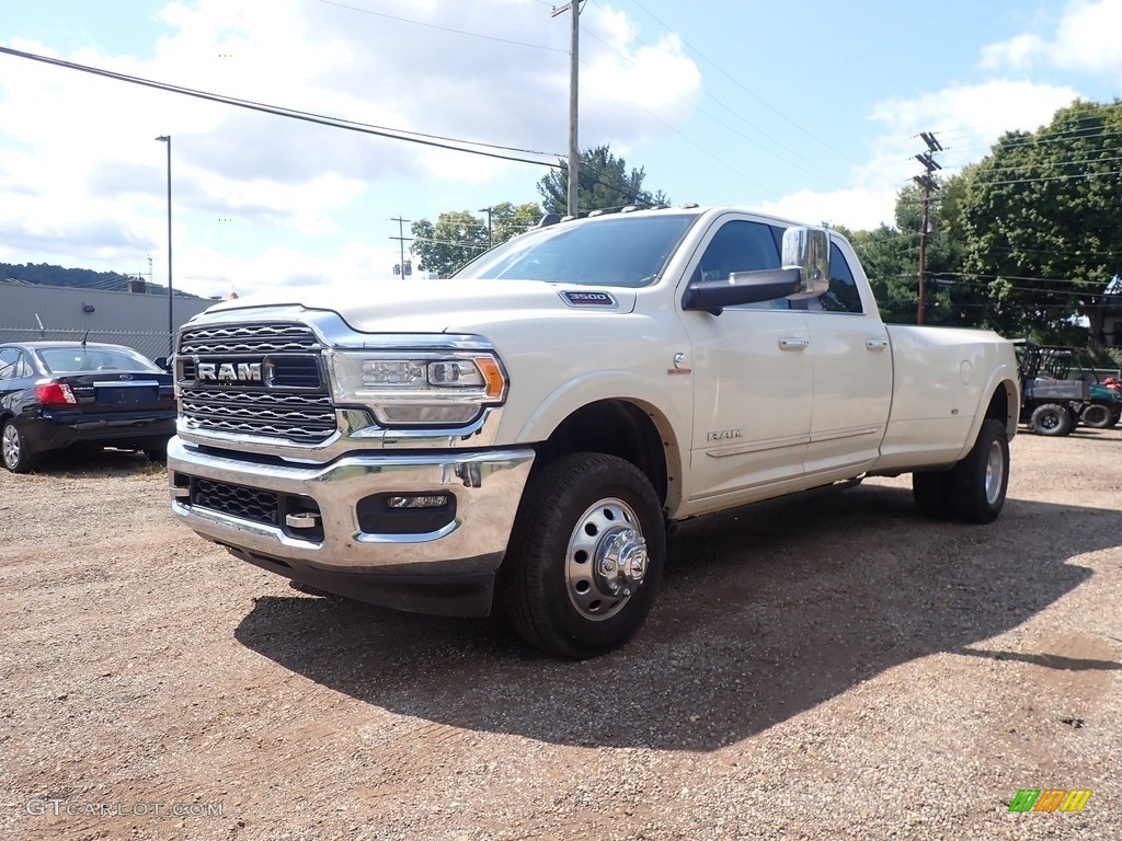 2021 3500 Limited Crew Cab 4x4 - Pearl White / Indigo/Frost photo #6