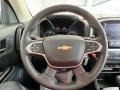 Jet Black 2022 Chevrolet Colorado LT Extended Cab Steering Wheel