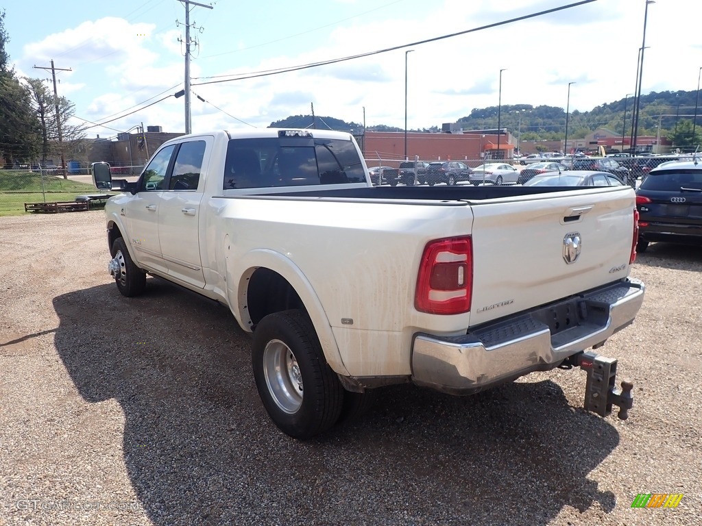 2021 3500 Limited Crew Cab 4x4 - Pearl White / Indigo/Frost photo #8