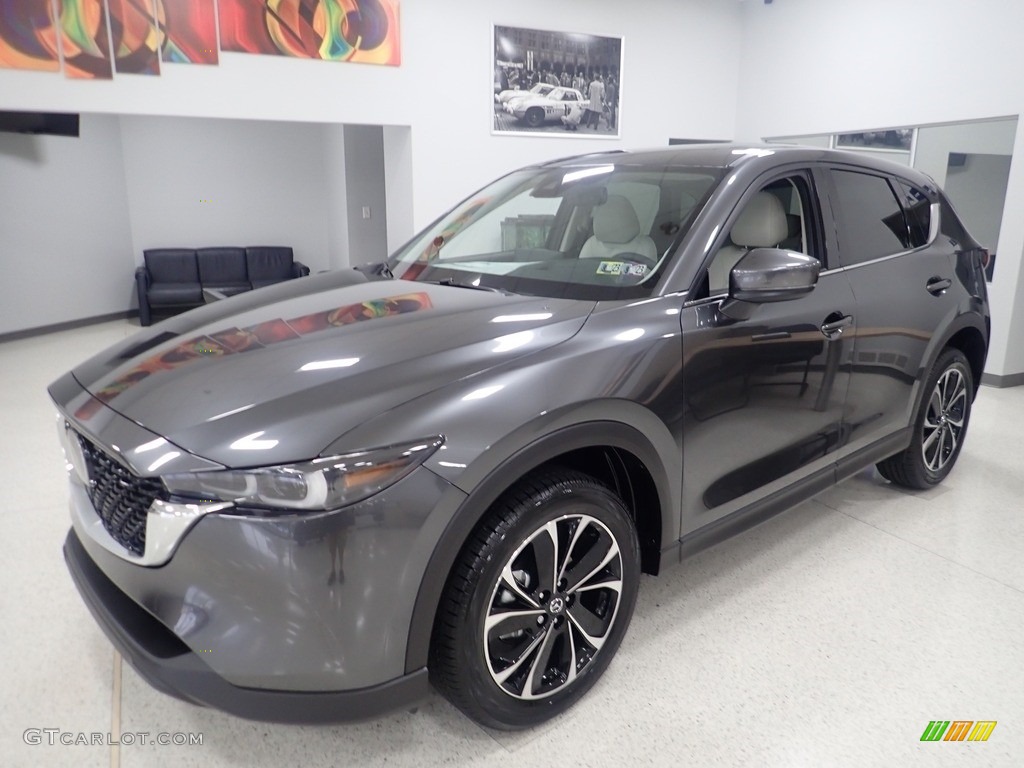 2022 CX-5 S Premium Plus AWD - Machine Gray Metallic / Parchment photo #7