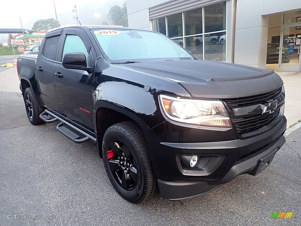 Black 2019 Chevrolet Colorado LT Crew Cab 4x4 Exterior Photo #144877044