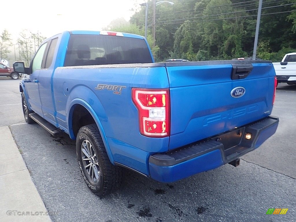 Velocity Blue 2019 Ford F150 XLT Sport SuperCab 4x4 Exterior Photo #144877610