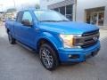 2019 Velocity Blue Ford F150 XLT Sport SuperCab 4x4  photo #8