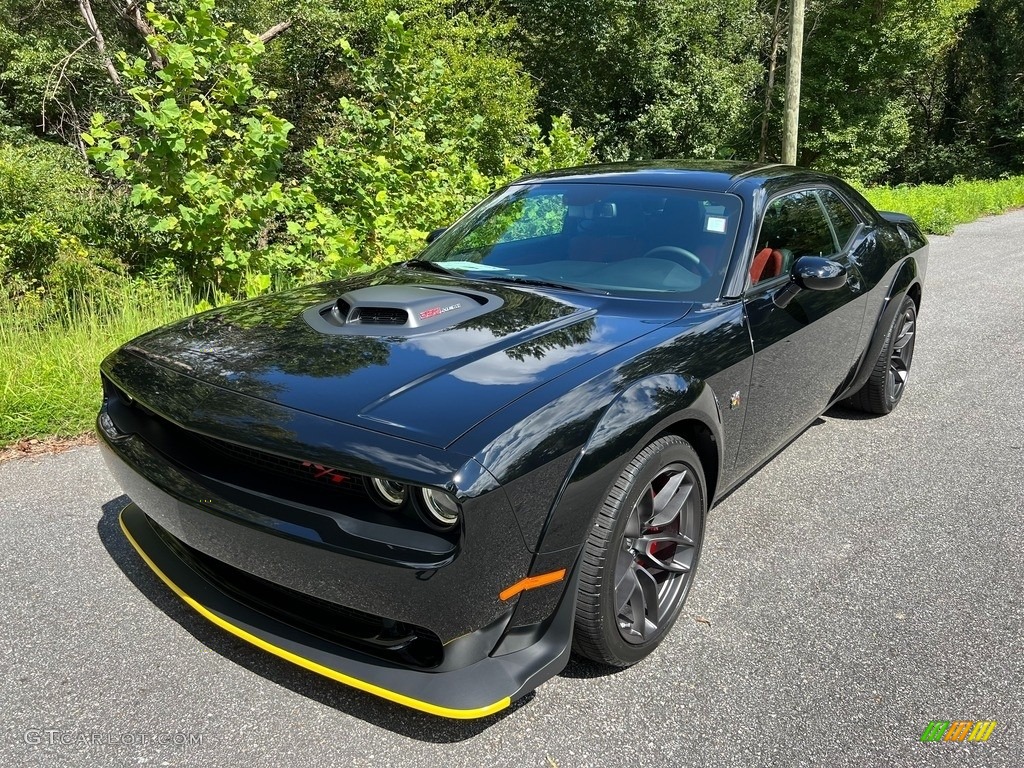 Pitch Black 2022 Dodge Challenger R/T Scat Pack Shaker Widebody Exterior Photo #144879062