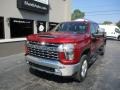 2021 Cherry Red Tintcoat Chevrolet Silverado 2500HD LTZ Crew Cab 4x4  photo #2