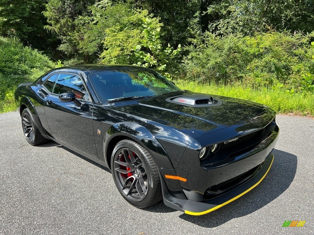 Pitch Black 2022 Dodge Challenger R/T Scat Pack Shaker Widebody Exterior Photo #144879113