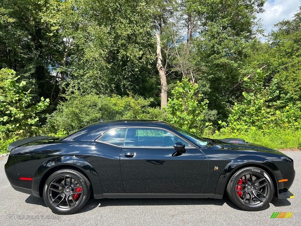 Pitch Black 2022 Dodge Challenger R/T Scat Pack Shaker Widebody Exterior Photo #144879143