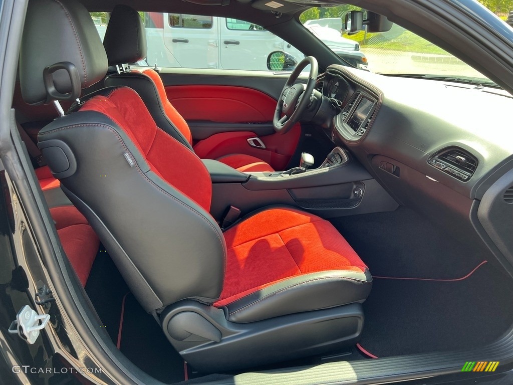 Ruby Red/Black Interior 2022 Dodge Challenger R/T Scat Pack Shaker Widebody Photo #144879416