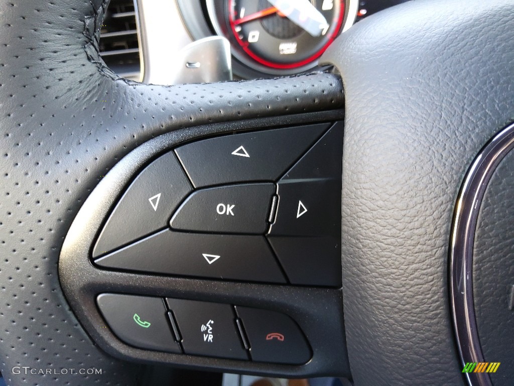 2022 Dodge Charger R/T Plus Black Steering Wheel Photo #144880292