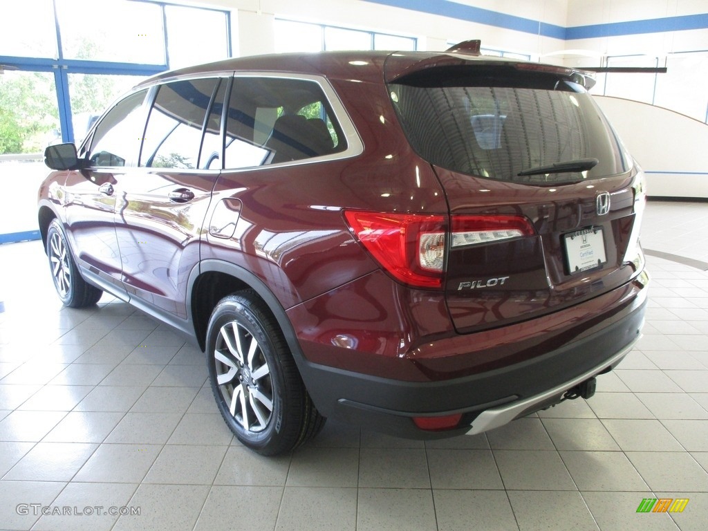 2021 Pilot EX-L AWD - Deep Scarlet Pearl / Beige photo #9