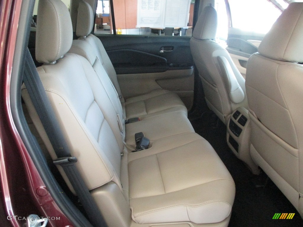 2021 Pilot EX-L AWD - Deep Scarlet Pearl / Beige photo #20