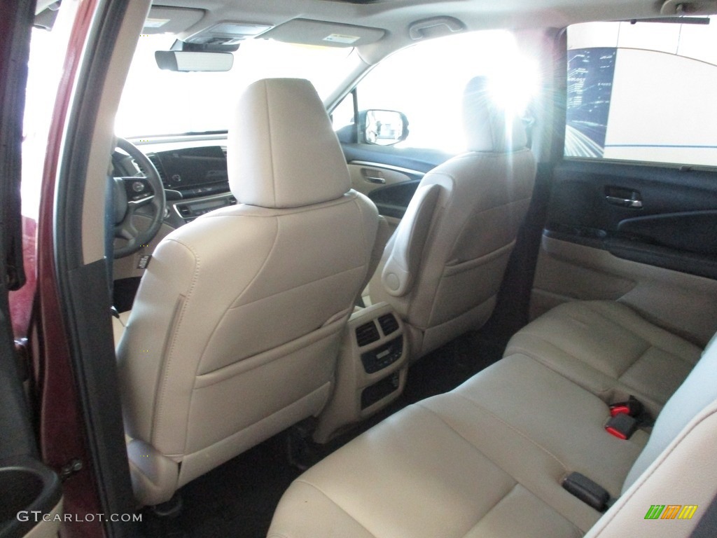 2021 Pilot EX-L AWD - Deep Scarlet Pearl / Beige photo #25