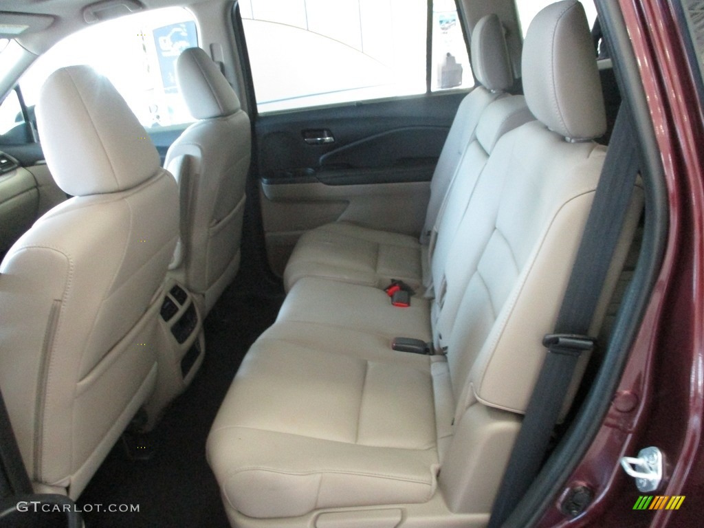 2021 Pilot EX-L AWD - Deep Scarlet Pearl / Beige photo #26