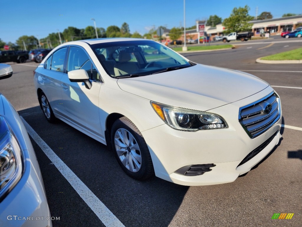 2015 Legacy 2.5i Premium - Crystal White Pearl / Warm Ivory photo #3
