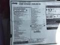  2023 Grand Cherokee L Overland 4x4 Window Sticker