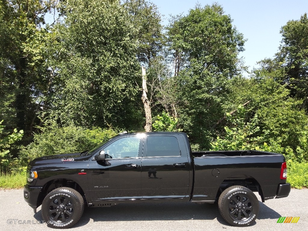 Diamond Black Crystal Pearl 2022 Ram 2500 Big Horn Crew Cab Night Edition 4x4 Exterior Photo #144881771