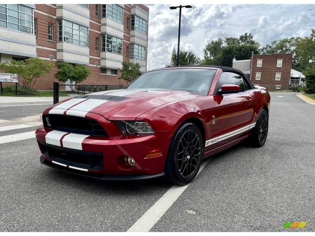 Red Candy Metallic 2013 Ford Mustang Shelby GT500 SVT Performance Package Convertible Exterior Photo #144882533