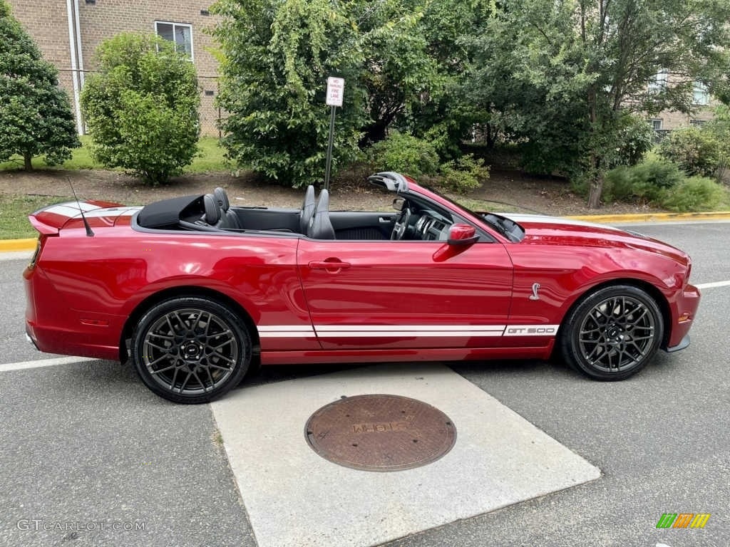 Red Candy Metallic 2013 Ford Mustang Shelby GT500 SVT Performance Package Convertible Exterior Photo #144882590