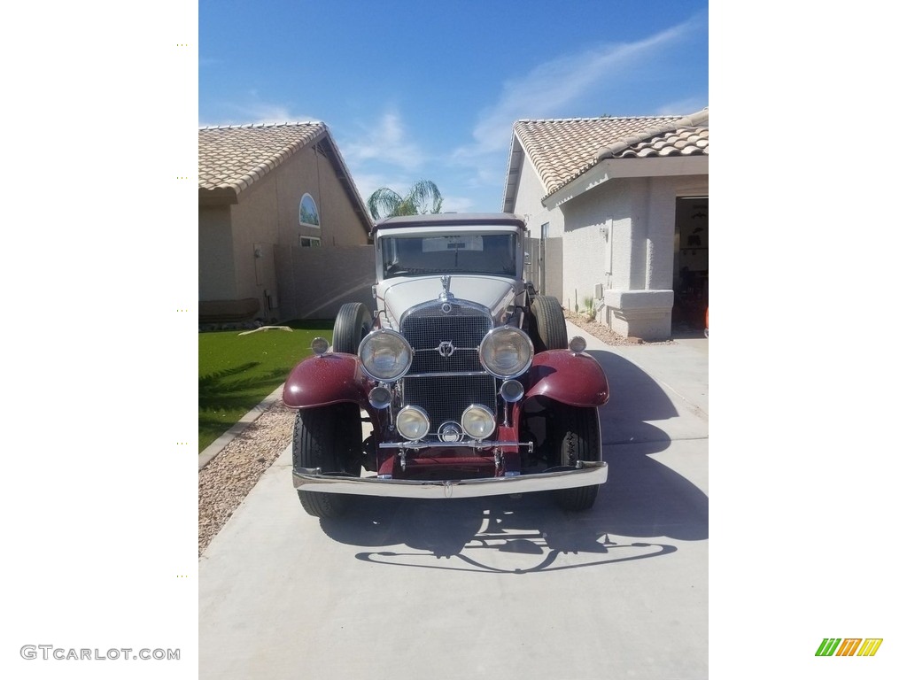 Dusty Gray/Maroon 1931 Cadillac V-12 Series 370 Fisher Limousine Exterior Photo #144882830