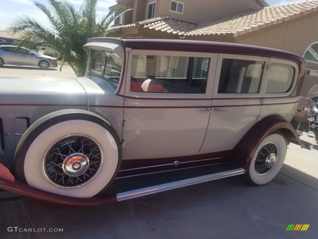 Dusty Gray/Maroon 1931 Cadillac V-12 Series 370 Fisher Limousine Exterior Photo #144882857