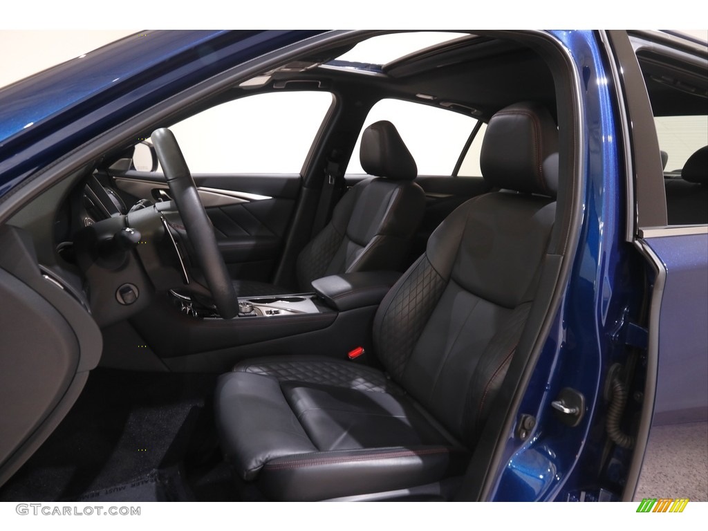 2020 Q50 3.0t Red Sport 400 AWD - Iridium Blue / Graphite photo #5