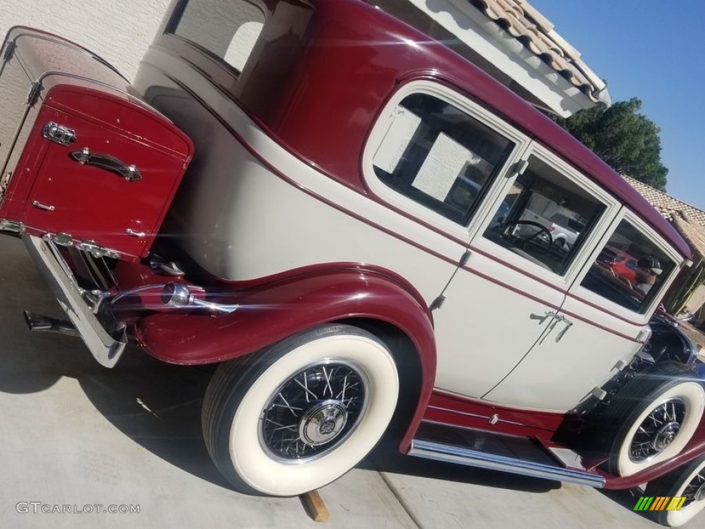 Dusty Gray/Maroon 1931 Cadillac V-12 Series 370 Fisher Limousine Exterior Photo #144882911