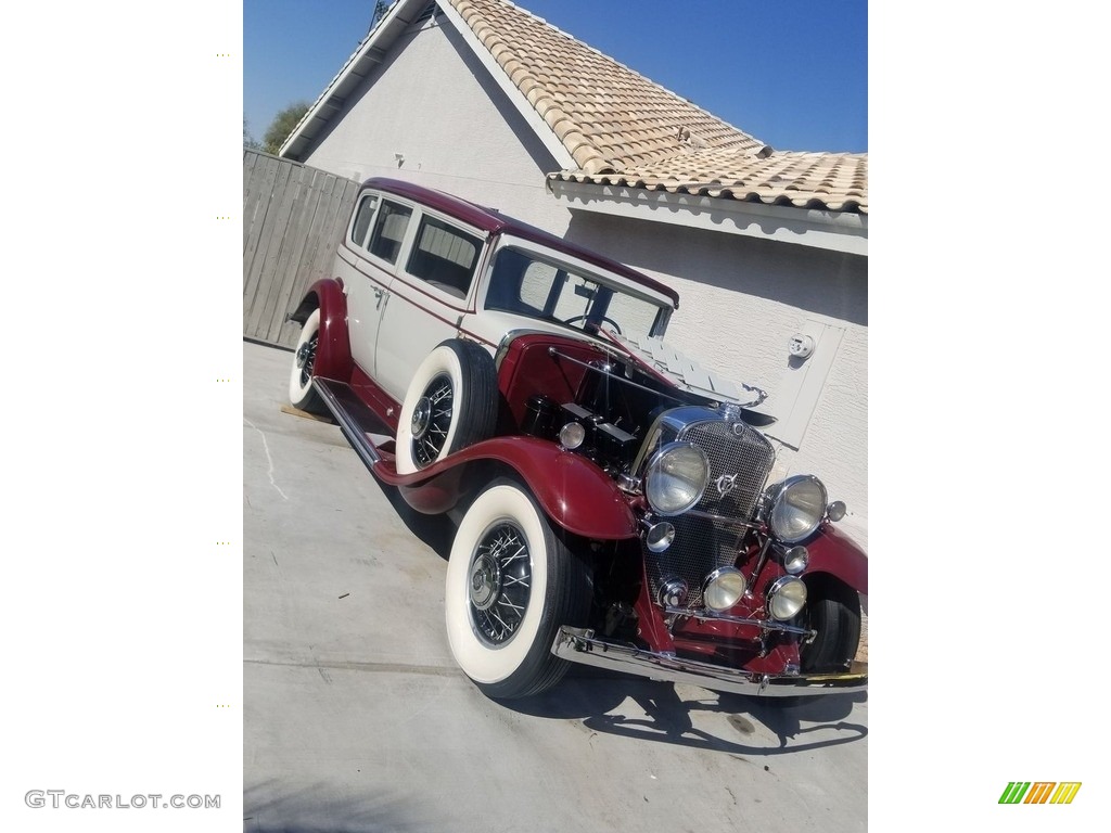 Dusty Gray/Maroon 1931 Cadillac V-12 Series 370 Fisher Limousine Exterior Photo #144882950