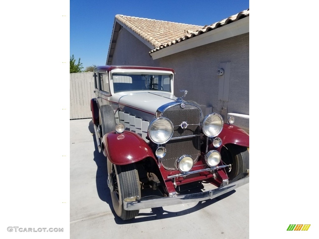 Dusty Gray/Maroon 1931 Cadillac V-12 Series 370 Fisher Limousine Exterior Photo #144882968